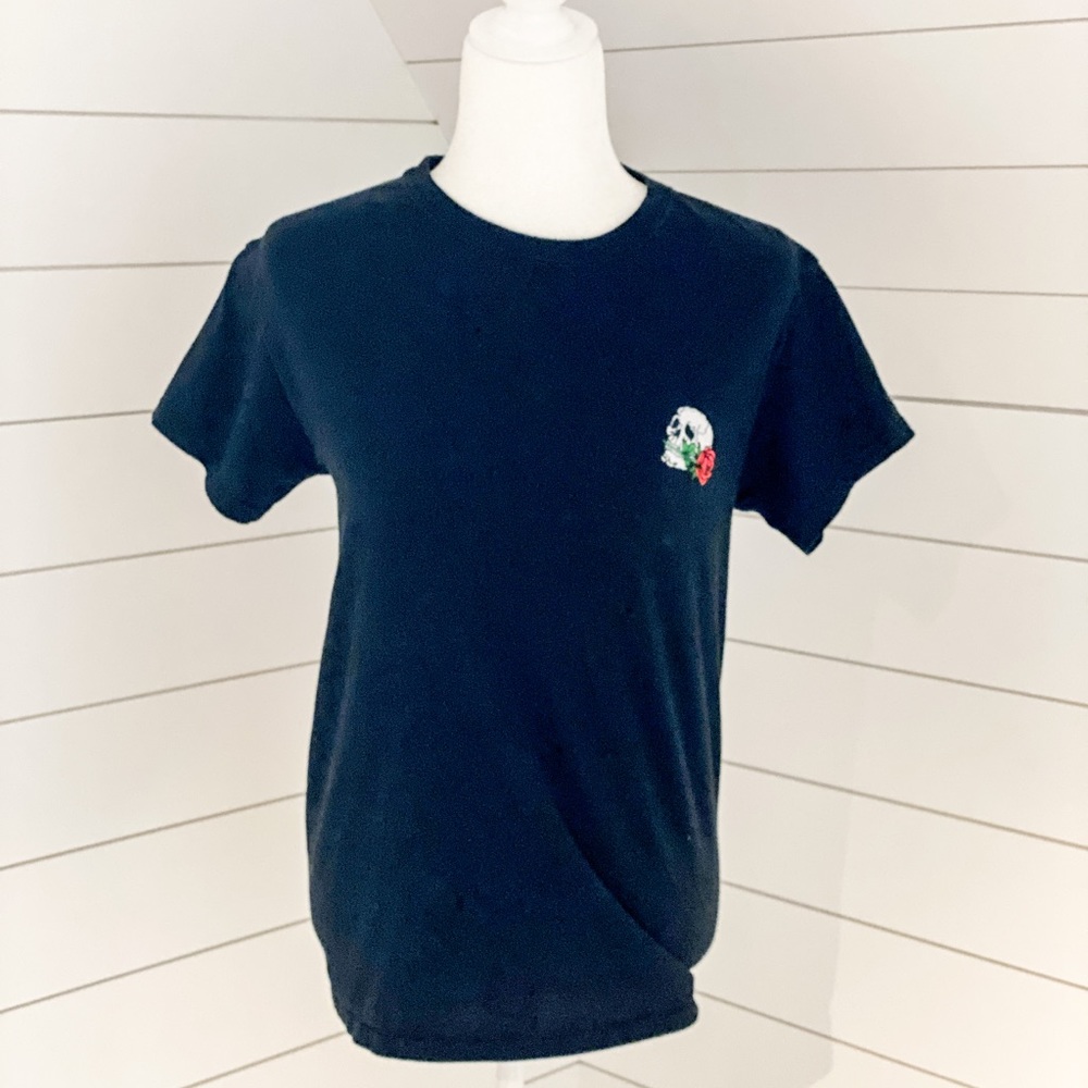 EUC Embroidered Skull T-Shirt
